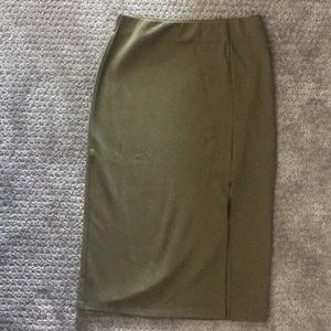 High waisted fitted skirt